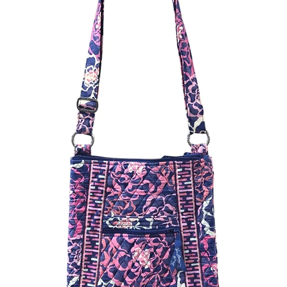 Vera Bradley Pink and Purple Women's Crossbody Bag - Picture 3 of 8